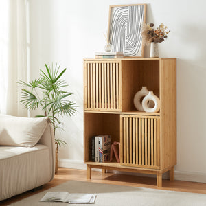 Bibliothèque Ypäjä bambou naturel [en.casa]