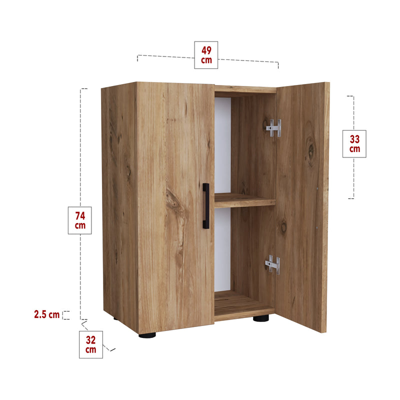 Croquis coté Armoire à 2 portes Åsnes [en.casa]
