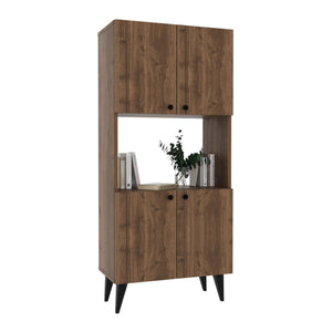 Armoire polyvalente Nes avec 4 portes panneau de particules 135 x 60 x 32 cm [en.casa]