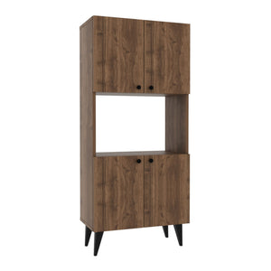 Armoire polyvalente Nes avec 4 portes panneau de particules 135 x 60 x 32 cm [en.casa]