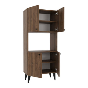 Armoire polyvalente Nes avec 4 portes panneau de particules 135 x 60 x 32 cm [en.casa]