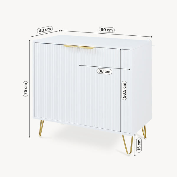 Dressoir Trondi 75x80x40 cm [en.casa]