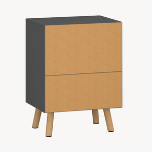 Nachtkastje Sundsvall met lade en open vak 54x40x30 cm - 4 varianten
