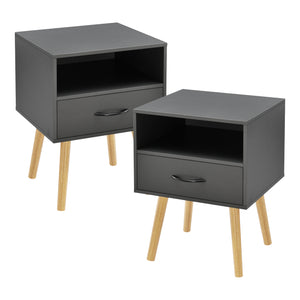 Nachtkastje Gävle 57x42x40 cm set van 2 [en.casa]