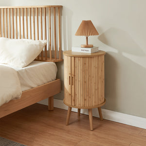Table de chevet Nordkapp 65 x 40 cm naturel [en.casa]