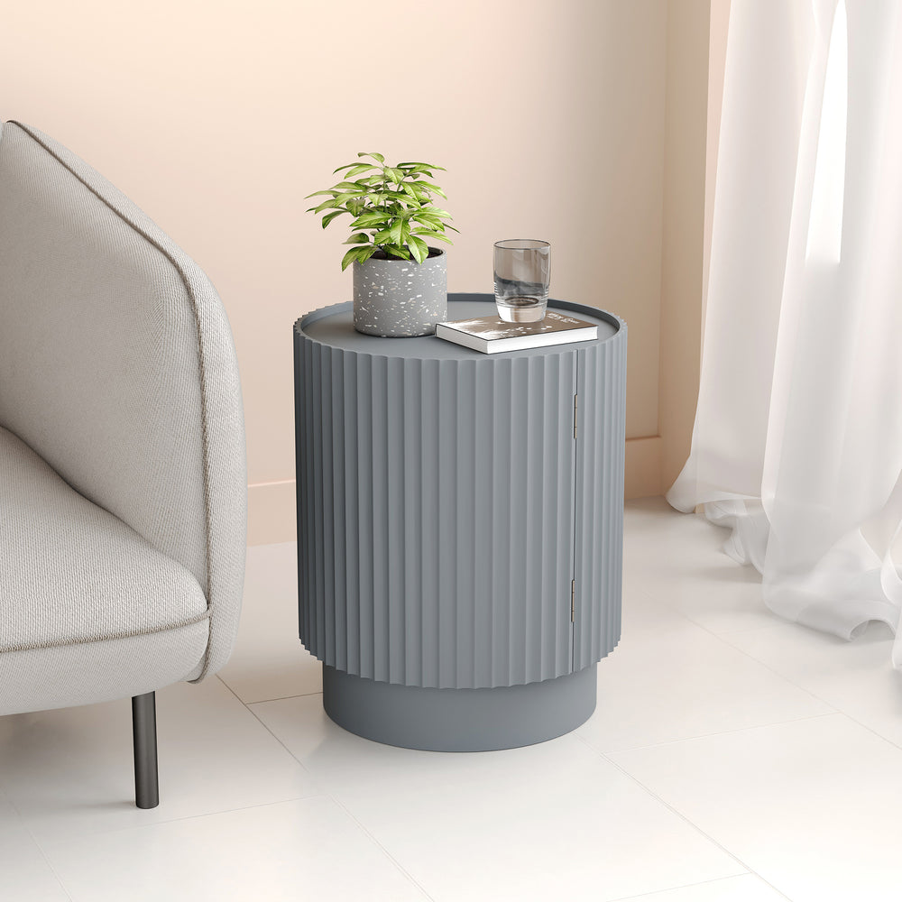 Table d'appoint Rill avec porte 49 x 40 cm [en.casa]
