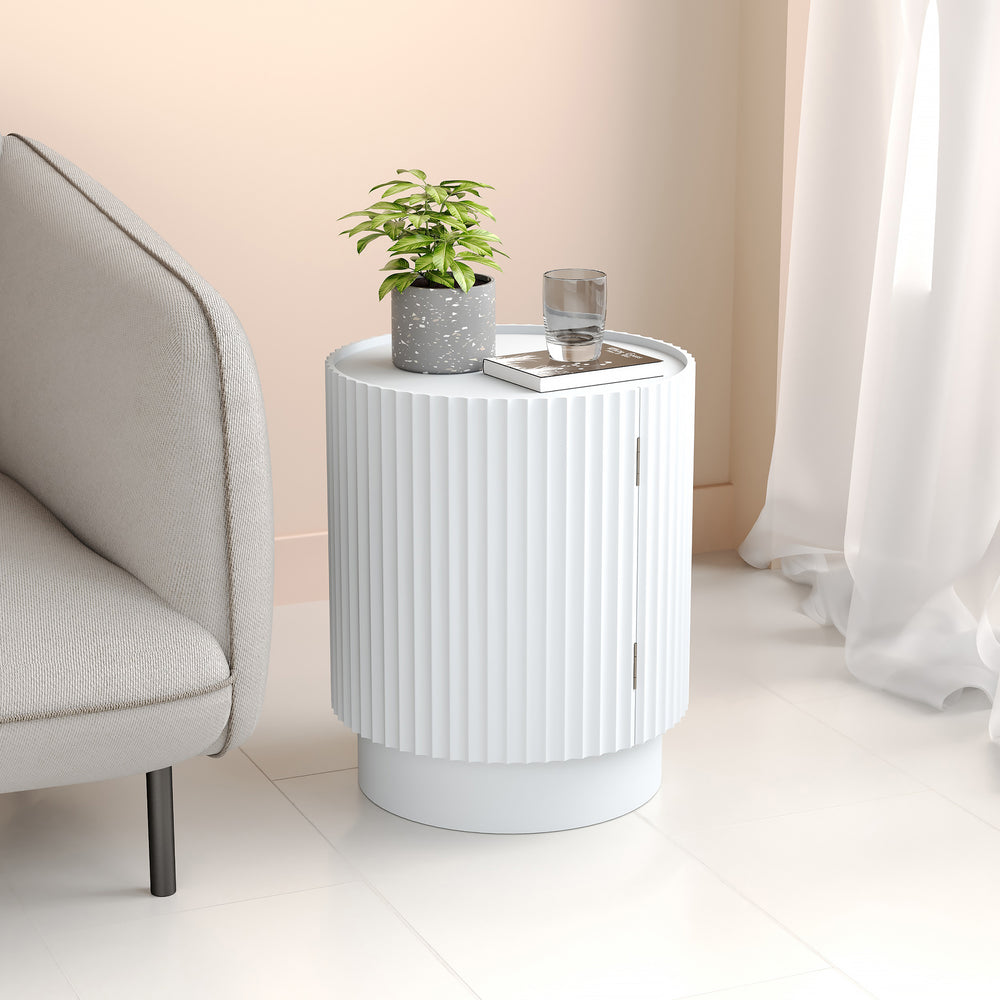 Table d'appoint Rill avec porte 49 x 40 cm [en.casa]