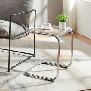Table d’appoint Brosa 44x37x48 cm Transparent [en.casa] - premiumXL