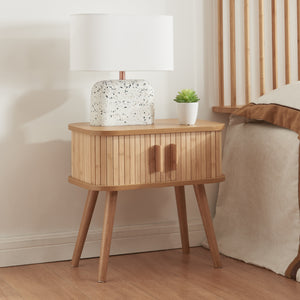 Table de chevet Nordkapp avec 2 portes [en.casa] - premiumXL