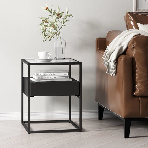 Table d’appoint Vissenbjerg avec tiroir en différentes couleurs [en.casa] - premiumXL