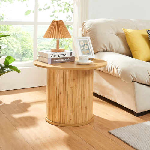 Table d’appoint Ledepid bambou naturel [en.casa]