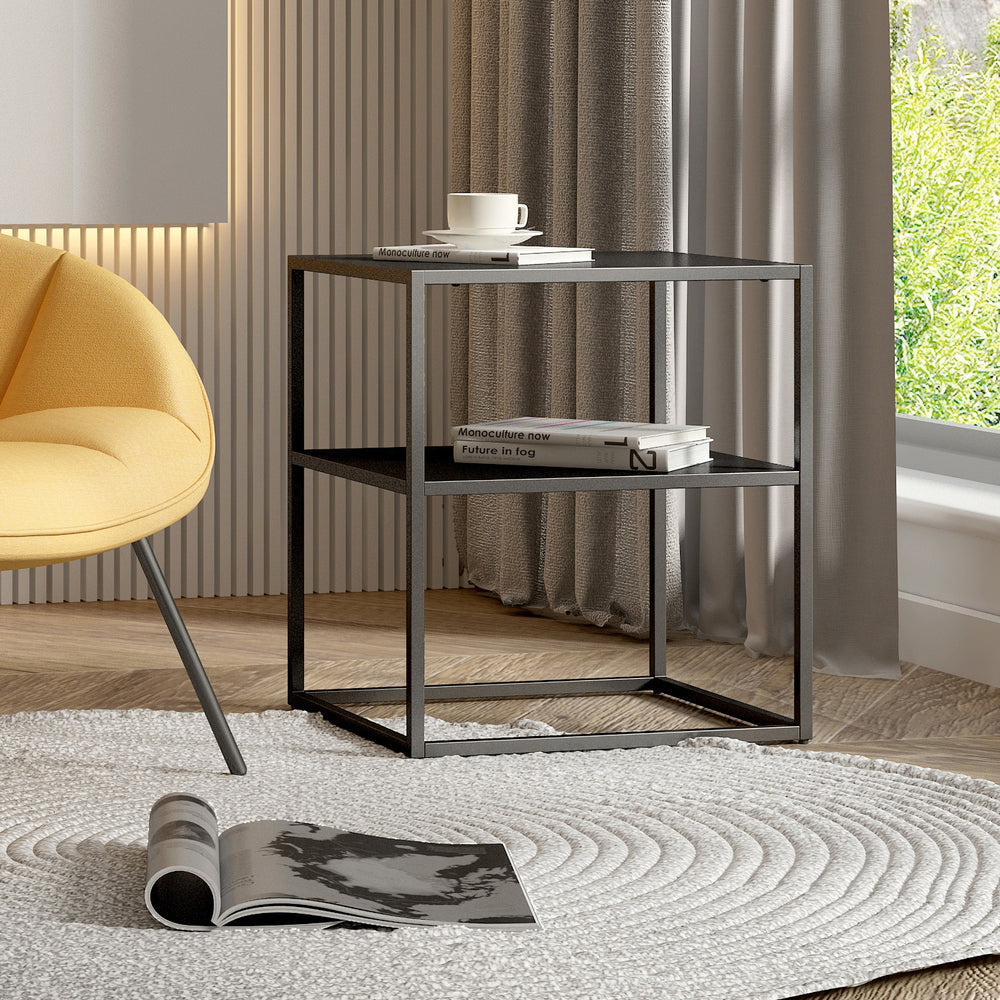 Bijzettafel Raahe met plank in verschillende kleuren [en.casa] - premiumXL