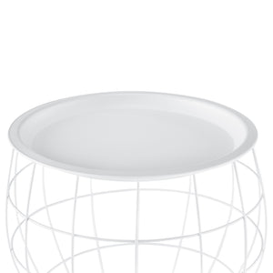 Kit de 3 Tables Gigognes Neman Paniers Métal Plusieurs Tailles [en.casa]