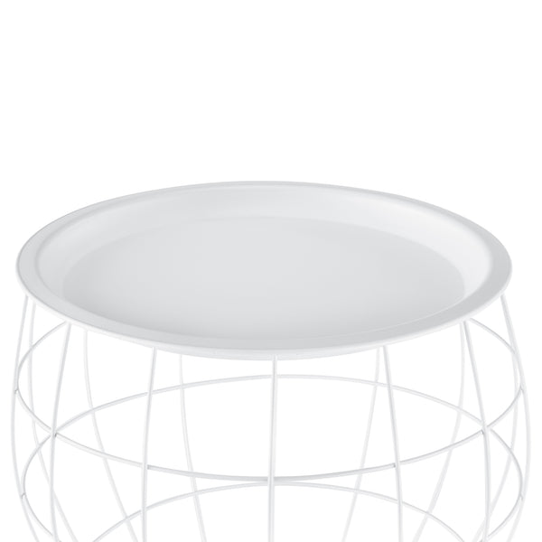 Kit de 3 Tables Gigognes Neman Paniers Métal Plusieurs Tailles [en.casa]