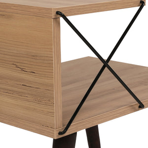 [en.casa] Bijzettafel Bergen 50x40x55 cm met 1 plank - 3 varianten