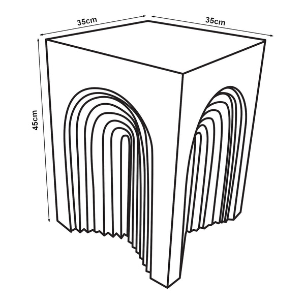 Table d'appoint Elverumn 45 x 35 x 35 cm [en.casa]