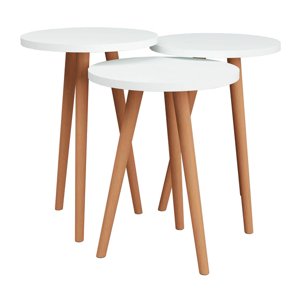 [en.casa] Bijzettafel set van 3 Herrljunga - 2 varianten