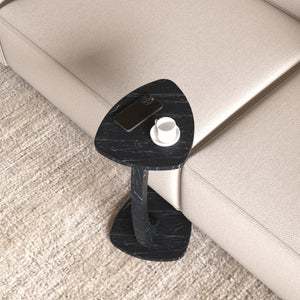 Bijzettafel Klinerg op wielen C-vorm 40x37x56 cm [en.casa]