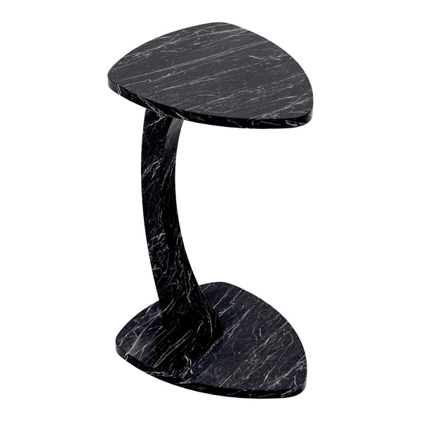 Bijzettafel Klinerg op wielen C-vorm 40x37x56 cm [en.casa]