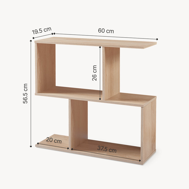Maatschets Bijzettafel Koxjö staand rek 57x60x20 cm [en.casa]