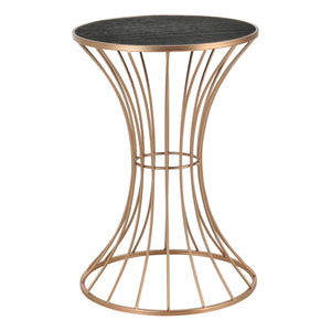 Salontafel Zandloper rond 55,5xØ37,5 cm metaal en MDF - verschillende kleuren