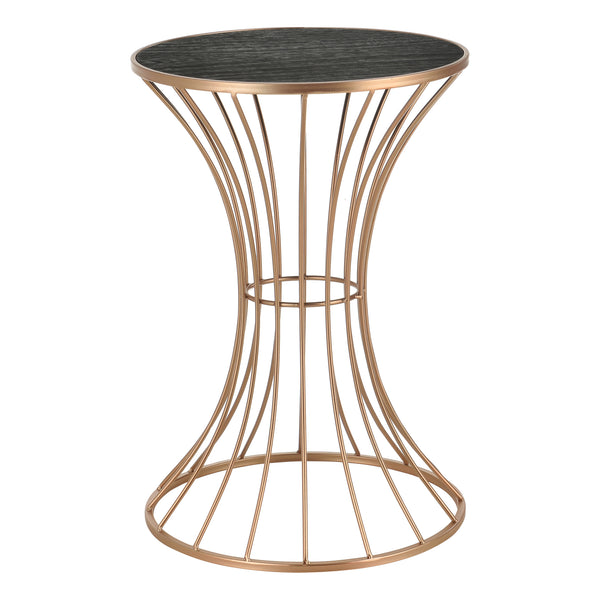 Salontafel Zandloper rond 55,5xØ37,5 cm metaal en MDF - verschillende kleuren