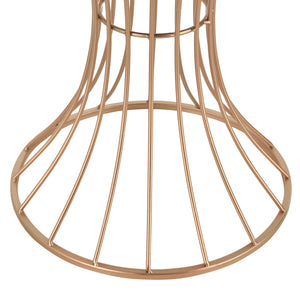Salontafel Zandloper rond 55,5xØ37,5 cm metaal en MDF - verschillende kleuren