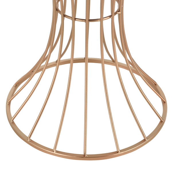 Salontafel Zandloper rond 55,5xØ37,5 cm metaal en MDF - verschillende kleuren