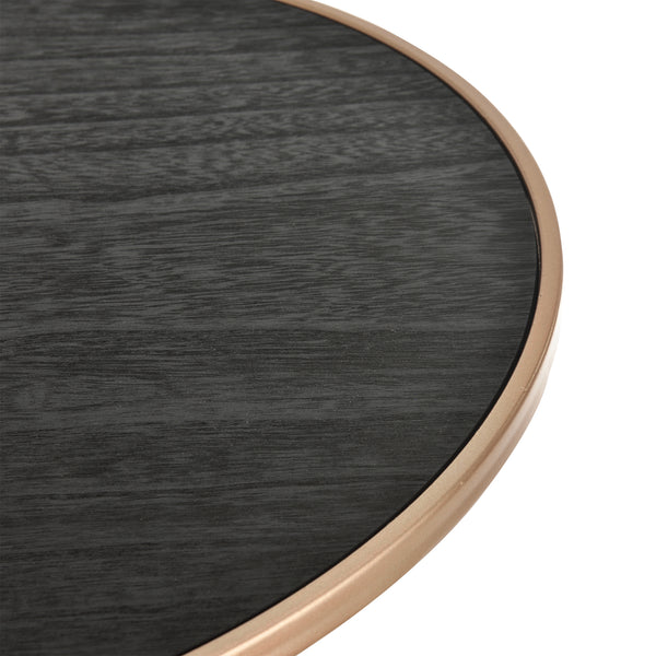 Salontafel Zandloper rond 55,5xØ37,5 cm metaal en MDF - verschillende kleuren