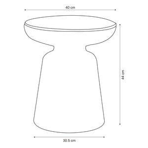 Table basse Posio ronde 44 x Ø 40 cm [en.casa] 