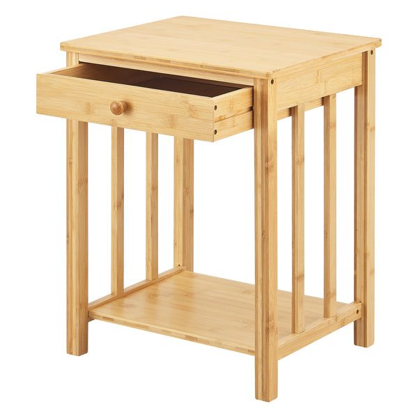 Table d'appoint Ranua bambou naturel [en.casa]