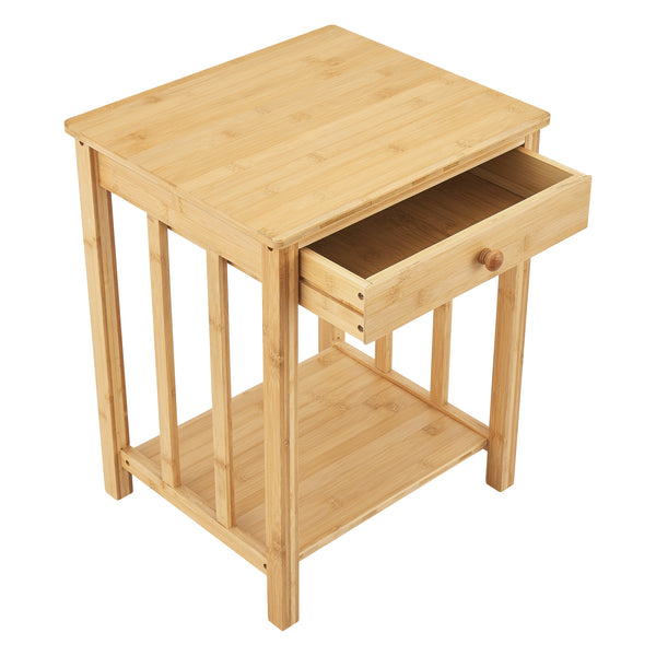 Table d'appoint Ranua bambou naturel [en.casa]
