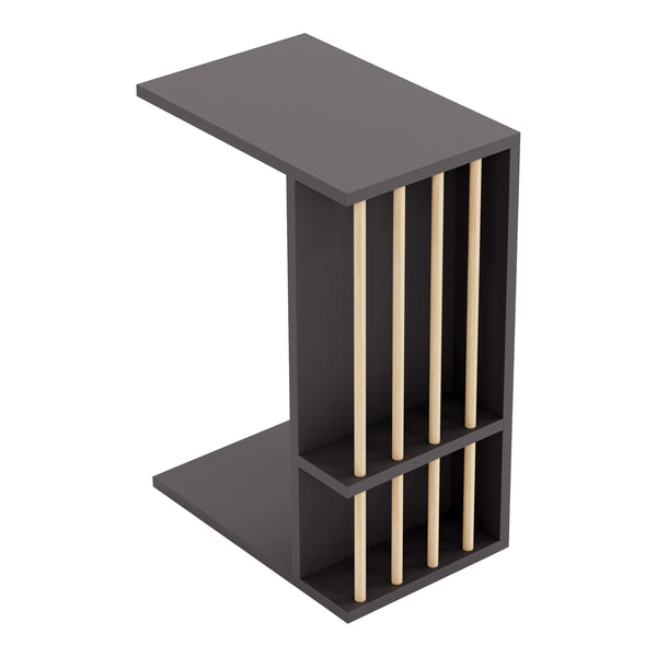 Table d'appoint Siikainen panneau de particules bois plastique 44 x 29 x 65 cm [en.casa]