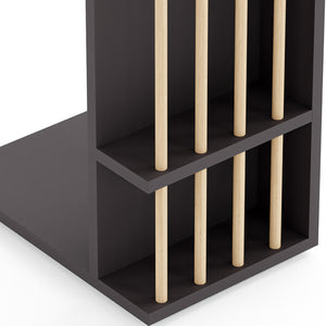 Table d'appoint Siikainen panneau de particules bois plastique 44 x 29 x 65 cm [en.casa]