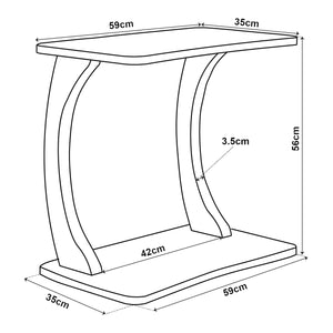 Table d’appoint Stattela à roulettes [en.casa]