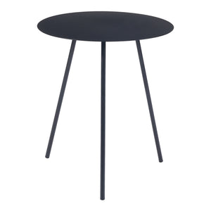 [en.casa] Bijzettafel Sula metaal rond zwart - 2 varianten
