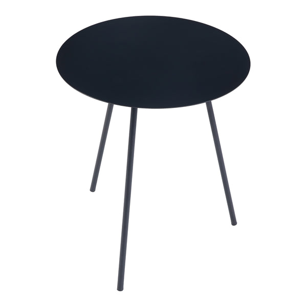 [en.casa] Bijzettafel Sula metaal rond zwart - 2 varianten