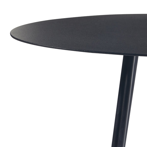 [en.casa] Bijzettafel Sula metaal rond zwart - 2 varianten