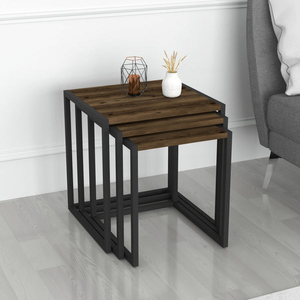 Lot de 3 tables d'appoint Sunnfjord gigognes [en.casa]