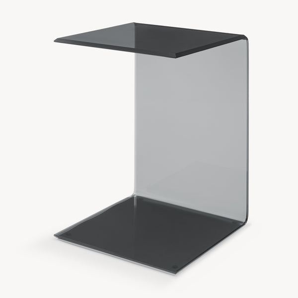 Table d'appoint Trölmapilu verre 60 x 40 x 40 cm [en.casa]