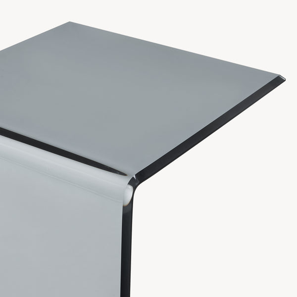 Table d'appoint Trölmapilu verre 60 x 40 x 40 cm [en.casa]