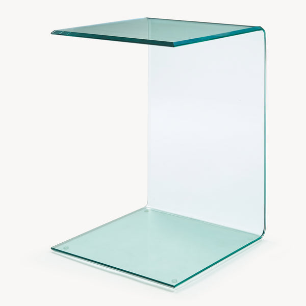 Table d'appoint Trölmapilu verre 60 x 40 x 40 cm [en.casa]