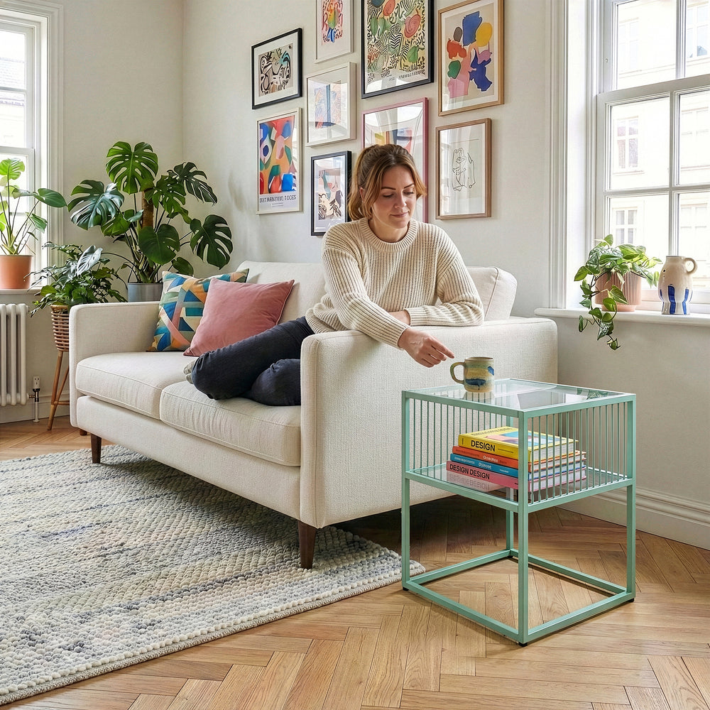 Bijzettafel Tronevn 50x40x40 cm [en.casa]