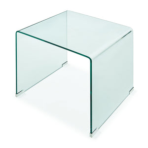 Table d’appoint Varlofrek verre trempé 50 x 50 x 50 cm [en.casa]