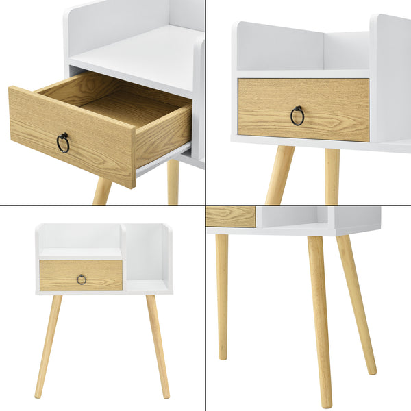 Table de Nuit Gibbston 64x50x36 cm [en.casa] 