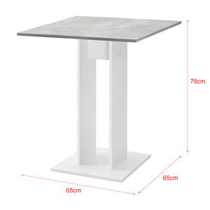 Design eettafel Lindesnes vierkant 65x65x78 cm - verschillende kleuren