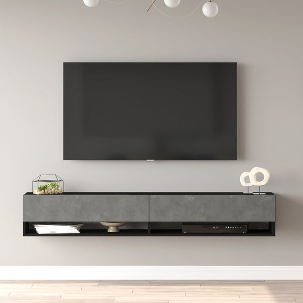 Meuble TV Laitila à porte [en.casa]