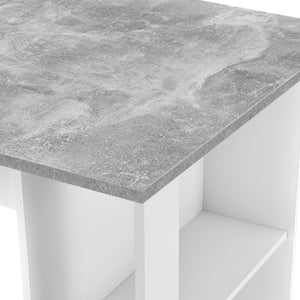 Table de Bar Danderyd 3 Étagères 120x60x106 cm Plusieurs couleurs [en.casa]