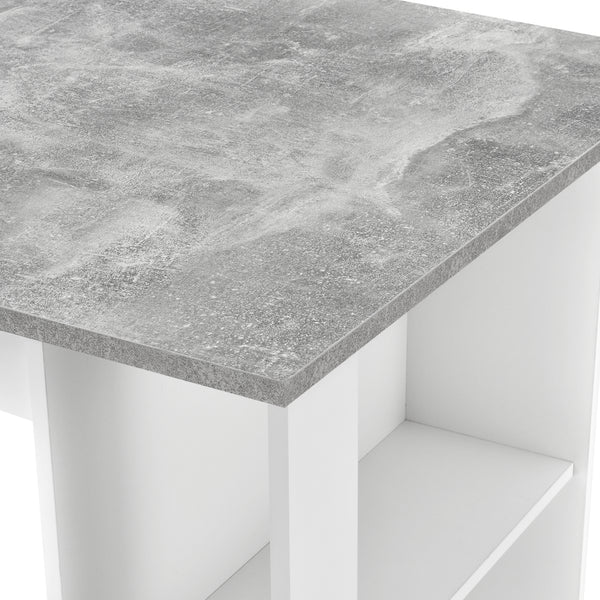 Table de Bar Danderyd 3 Étagères 120x60x106 cm Plusieurs couleurs [en.casa]