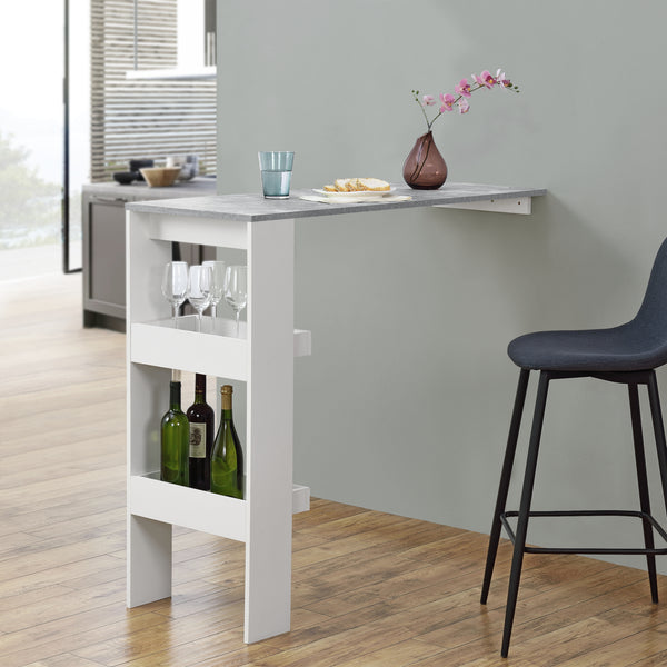 Bartafel Bromoella met 2 planken wandmontage 120x45x106 cm - 6 varianten